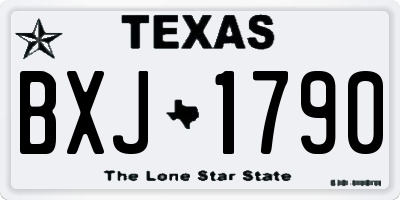 TX license plate BXJ1790