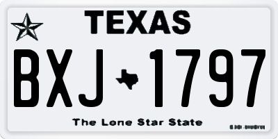 TX license plate BXJ1797