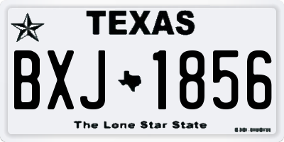 TX license plate BXJ1856