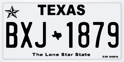 TX license plate BXJ1879