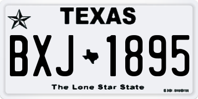 TX license plate BXJ1895