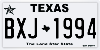 TX license plate BXJ1994