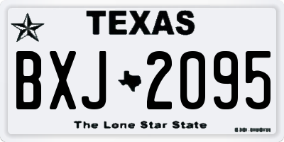 TX license plate BXJ2095