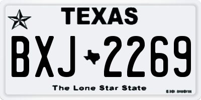 TX license plate BXJ2269