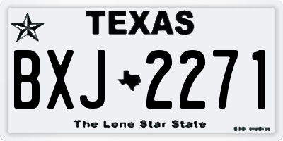 TX license plate BXJ2271