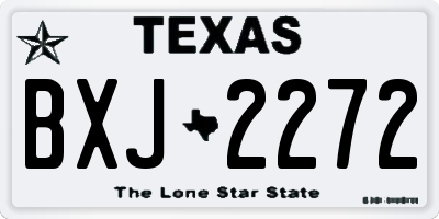 TX license plate BXJ2272