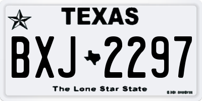 TX license plate BXJ2297