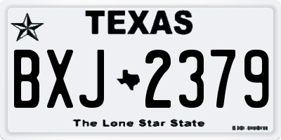 TX license plate BXJ2379