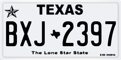 TX license plate BXJ2397