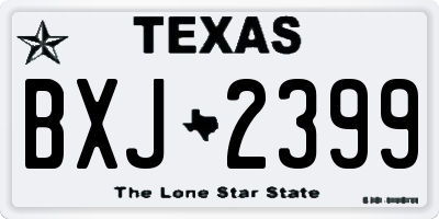 TX license plate BXJ2399