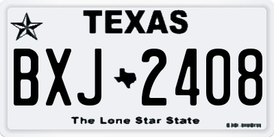TX license plate BXJ2408