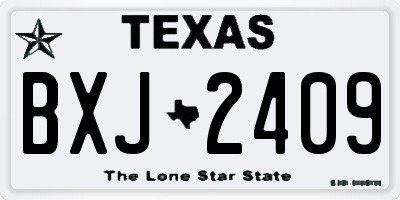 TX license plate BXJ2409