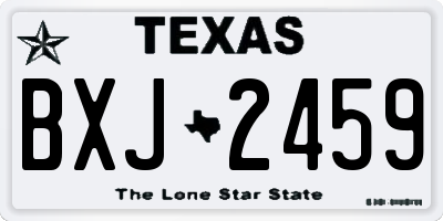 TX license plate BXJ2459