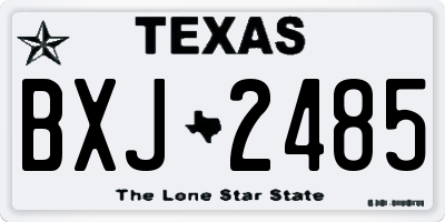 TX license plate BXJ2485