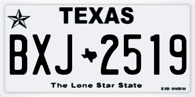 TX license plate BXJ2519