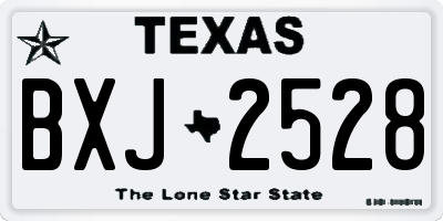 TX license plate BXJ2528
