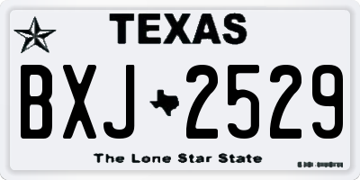 TX license plate BXJ2529