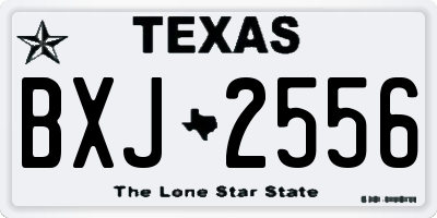 TX license plate BXJ2556