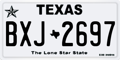 TX license plate BXJ2697