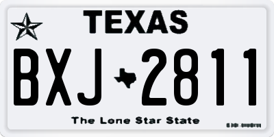 TX license plate BXJ2811
