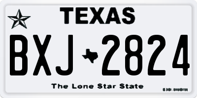 TX license plate BXJ2824
