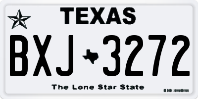 TX license plate BXJ3272