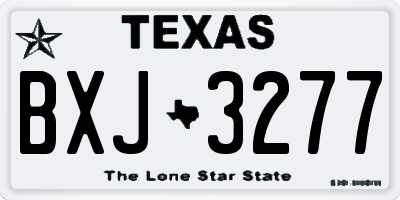 TX license plate BXJ3277