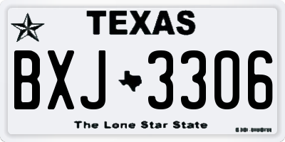 TX license plate BXJ3306