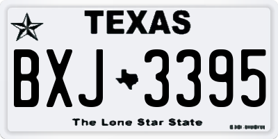 TX license plate BXJ3395