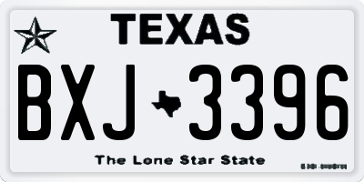TX license plate BXJ3396