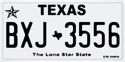 TX license plate BXJ3556