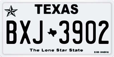 TX license plate BXJ3902