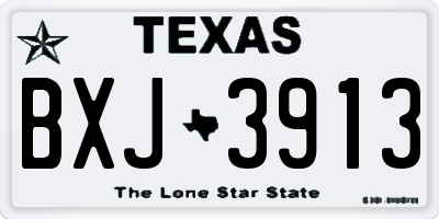 TX license plate BXJ3913