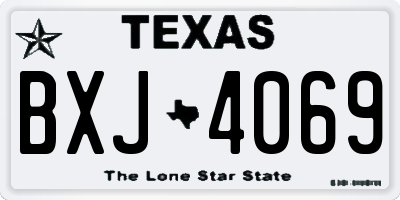 TX license plate BXJ4069