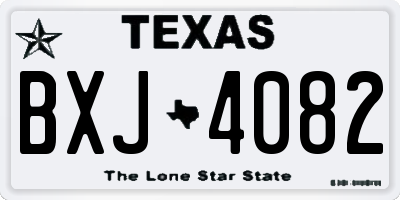 TX license plate BXJ4082