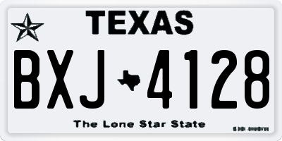 TX license plate BXJ4128