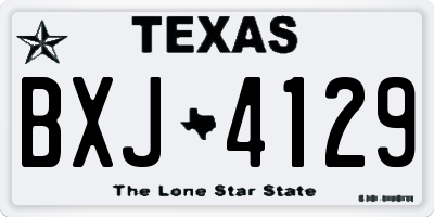 TX license plate BXJ4129