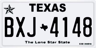 TX license plate BXJ4148