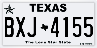 TX license plate BXJ4155