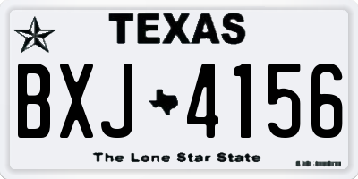 TX license plate BXJ4156
