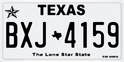 TX license plate BXJ4159