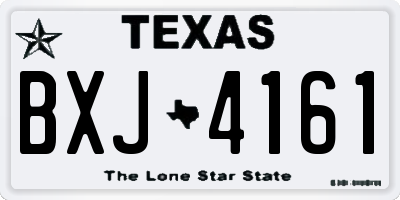 TX license plate BXJ4161