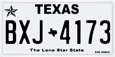 TX license plate BXJ4173