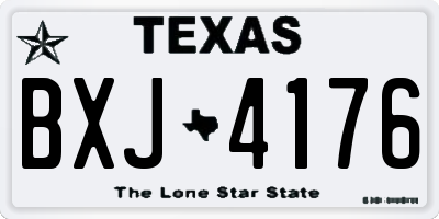 TX license plate BXJ4176
