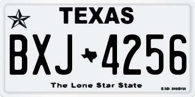 TX license plate BXJ4256