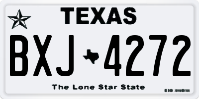 TX license plate BXJ4272