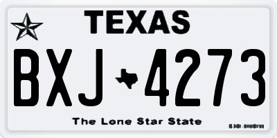 TX license plate BXJ4273