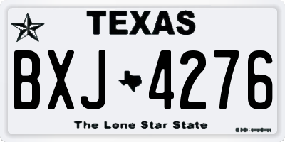 TX license plate BXJ4276