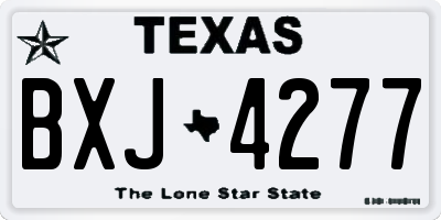 TX license plate BXJ4277