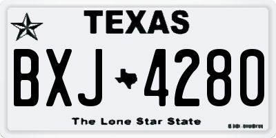 TX license plate BXJ4280